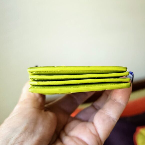 Bottega Veneta Kiwi Intrecciato Concertina Card Holder - Picture 2 of 9